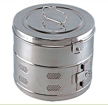 AAbha Premium Stainless Steel Seamless Dressing Drum (11 x 9)