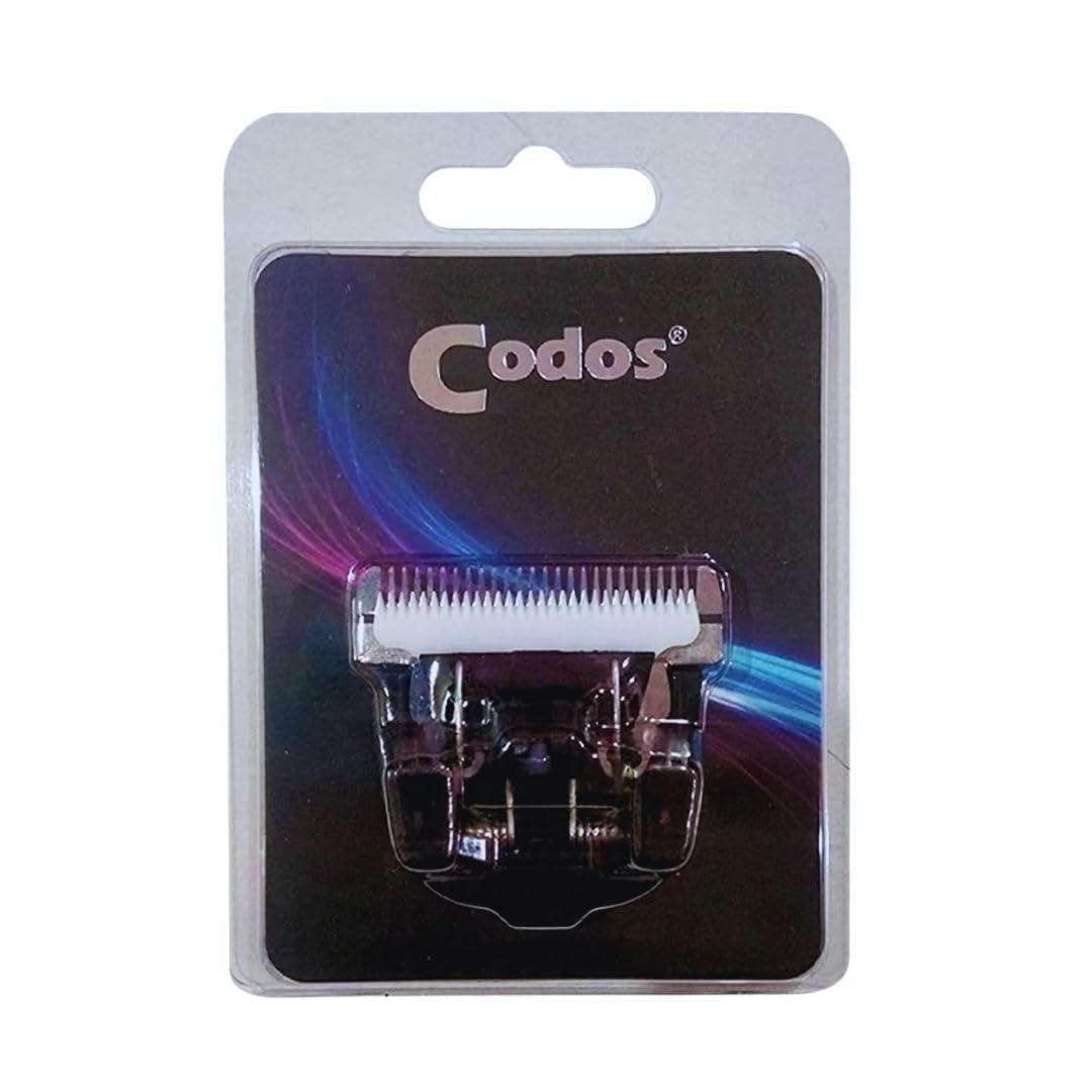 Codos Detachable Trimmer Blade for Dogs & Cats | Compatible with Codos CP-9600 / CP-9700 / CP-9200 | Stainless Steel & Ceramic Grooming Blade | Safe & Gentle on Pets Skin Codos Detachable Trimmer Blade for Dogs & Cats | Compatible with Codos CP-9600 / CP