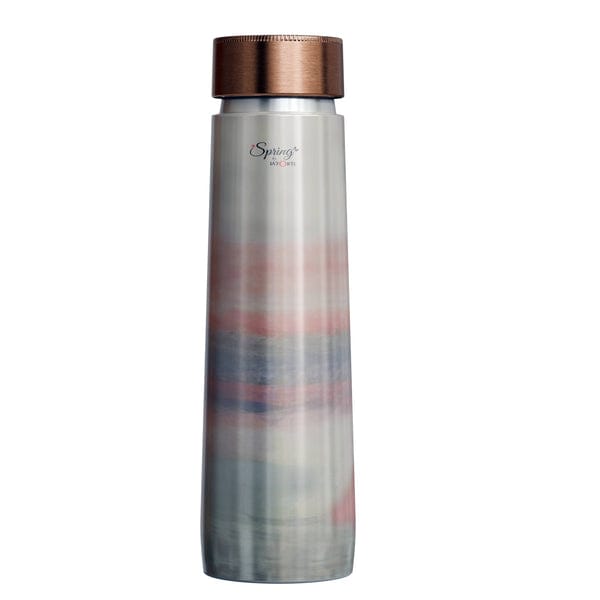 Pure Copper Elegant 1000 Ml Premium Coated Water Bottles (Jupiter Pink, 1000 Ml)
