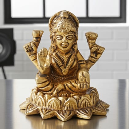 Brass Showpiece Laxmi Ji Statue (BSMAS1222 L)