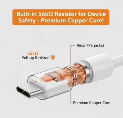 Type C data cable Fast Charging Cable (1 Mtr. / 1 Pc)