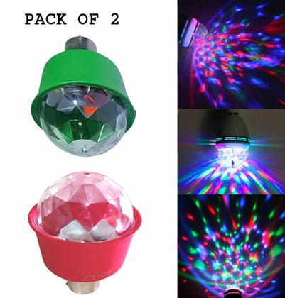 Mini Temple led bulb Multi LED Function no rotating only blinking Pack of 2