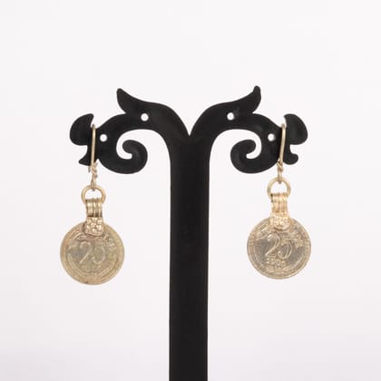 Tribes India Earring 25 Paisa Pair Tribes India Earring 25 Paisa Pair