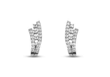 Shooting Star Hoop Earrings