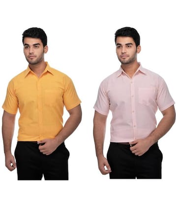 DESHBANDHU DBK Cotton Regular Fit Half Sleeves Men's Formal Shirt - Multi ( Pack of 2 )