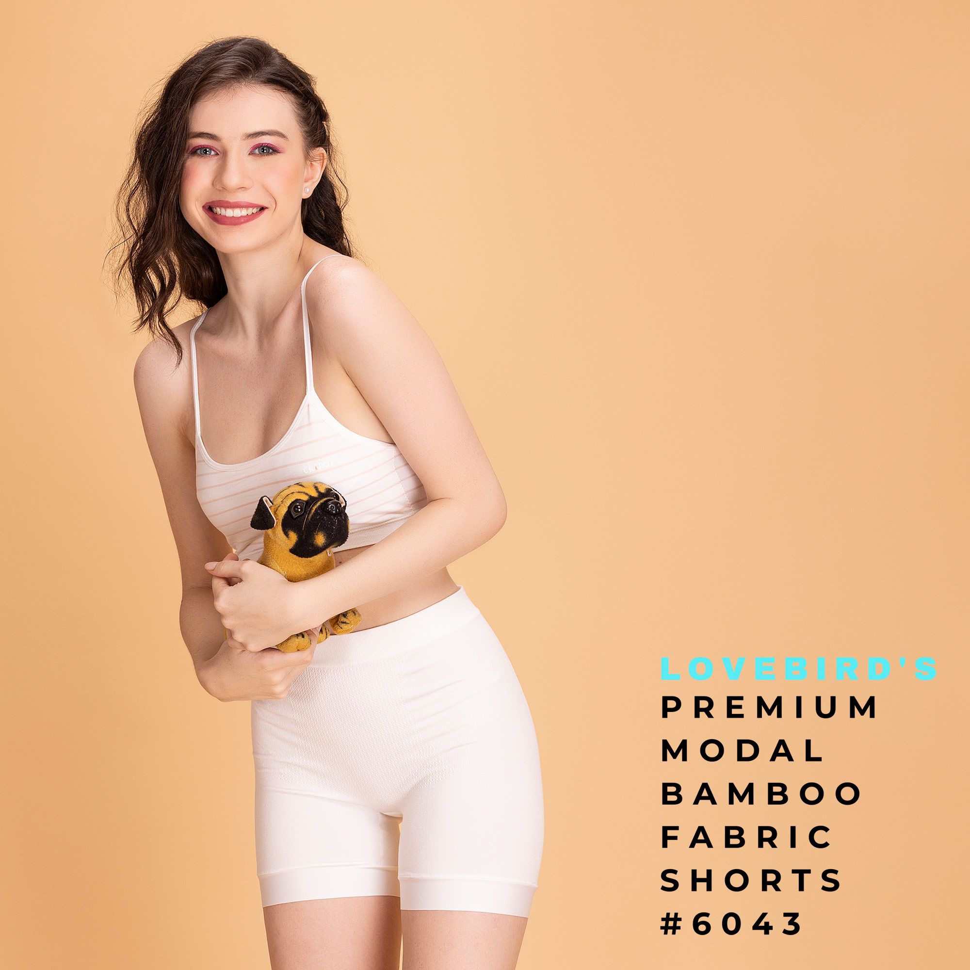 Seamless Anti-Chafing Bamboo Modal Cycling Shorts