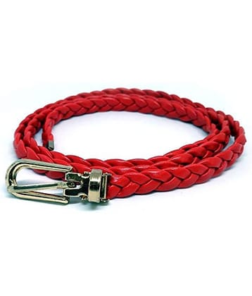 Liv Red Leather Casual Belt