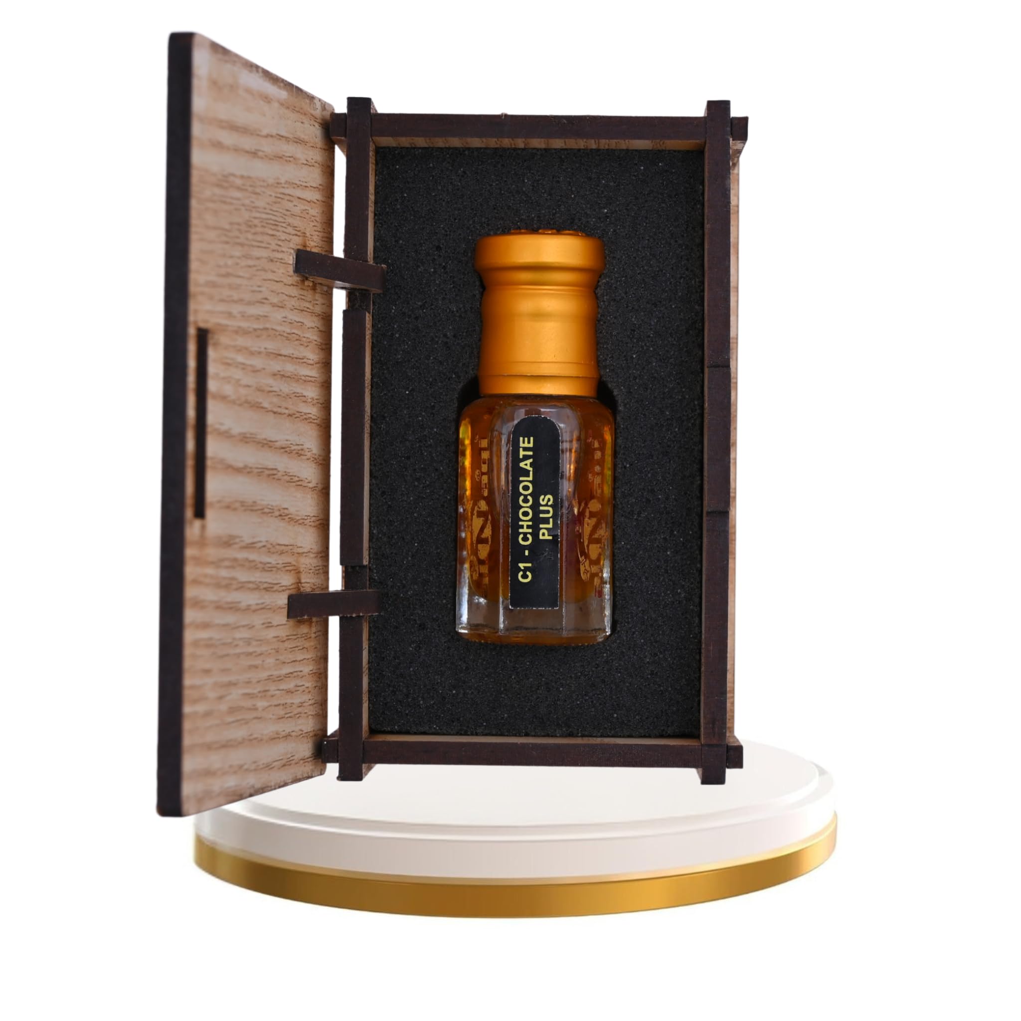 alNaqi Chocolate-Plus-Attar 12ml - Original Attar Chocolate Oil, No Alcohol Concentrated Unisex Perfume Oil, High-Strength Cocoa-Musk-Scent, Luxury Gourmand-Parfum