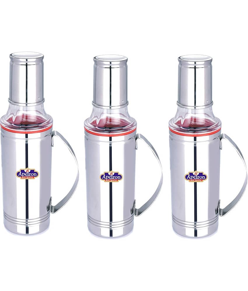 APEIRON Steel Oil Container/Dispenser Set of 3 500 mL