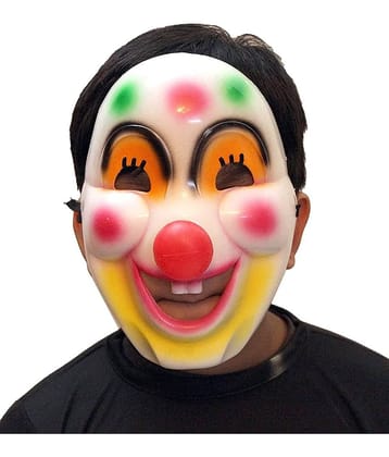 Kaku Fancy Dresses Joker Face/Clown Face/Party Prop Joker Face for Kids - Multicolor, Freesize, For Boys & Girls