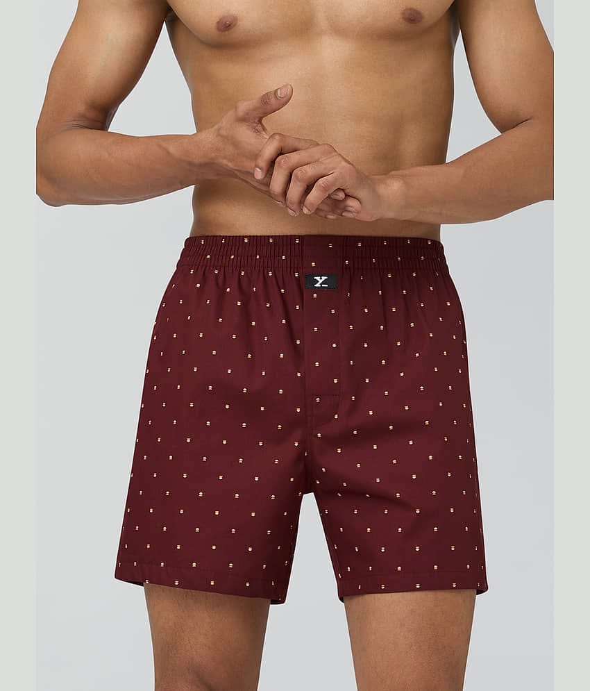 XYXX Pack of 1 Cotton Boxers For Men's ( Brown )