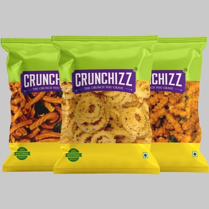 CRUNCHIZZ - 3 in 1 CHAKLI COMBO I SPRING, RICE & TOMATO Murukku I Traditional South Indian Recipe I No Artificial Additives I Authentic & Crunchy I 250 Gram Each I Total 750 Grams CRUNCHIZZ - 3 in 1 CHAKLI COMBO I SPRING, RICE & TOMATO Murukku I Traditional South Indian Recipe I No Artificial Additives I Authentic & Crunchy I 250 Gram Each I Total 750 Grams