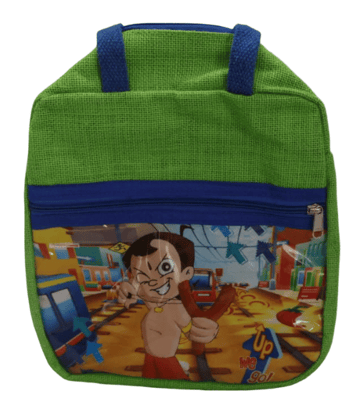 Chota Bheem Green Lunch Bag for Kids - Durable & Fun!