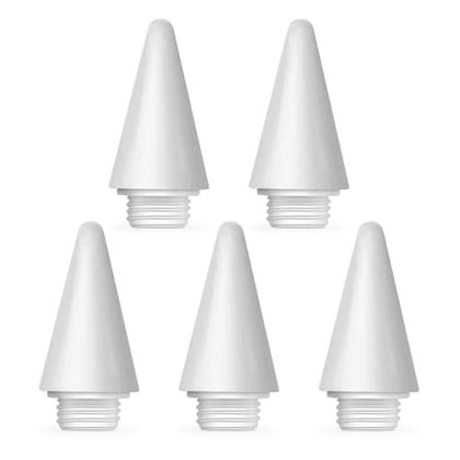 Tukzer 5-Replacement Tip Compatible with Tukzer Stylus Pen for iPad Palm Rejection, 2nd Gen Compatible for (2018-2021) iPad 6/7/8/9 Gen; iPad Pro(11/12.9") iPad Mini (5,2021) iPad Air 3rd Gen(TZ-TIP1) Tip - Set of 5