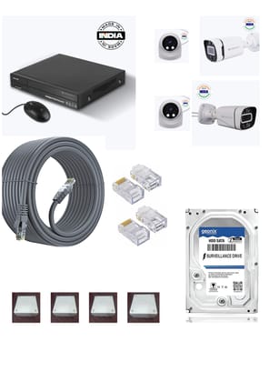 Zebronics IP 4Pc. Camera Set Metal Body