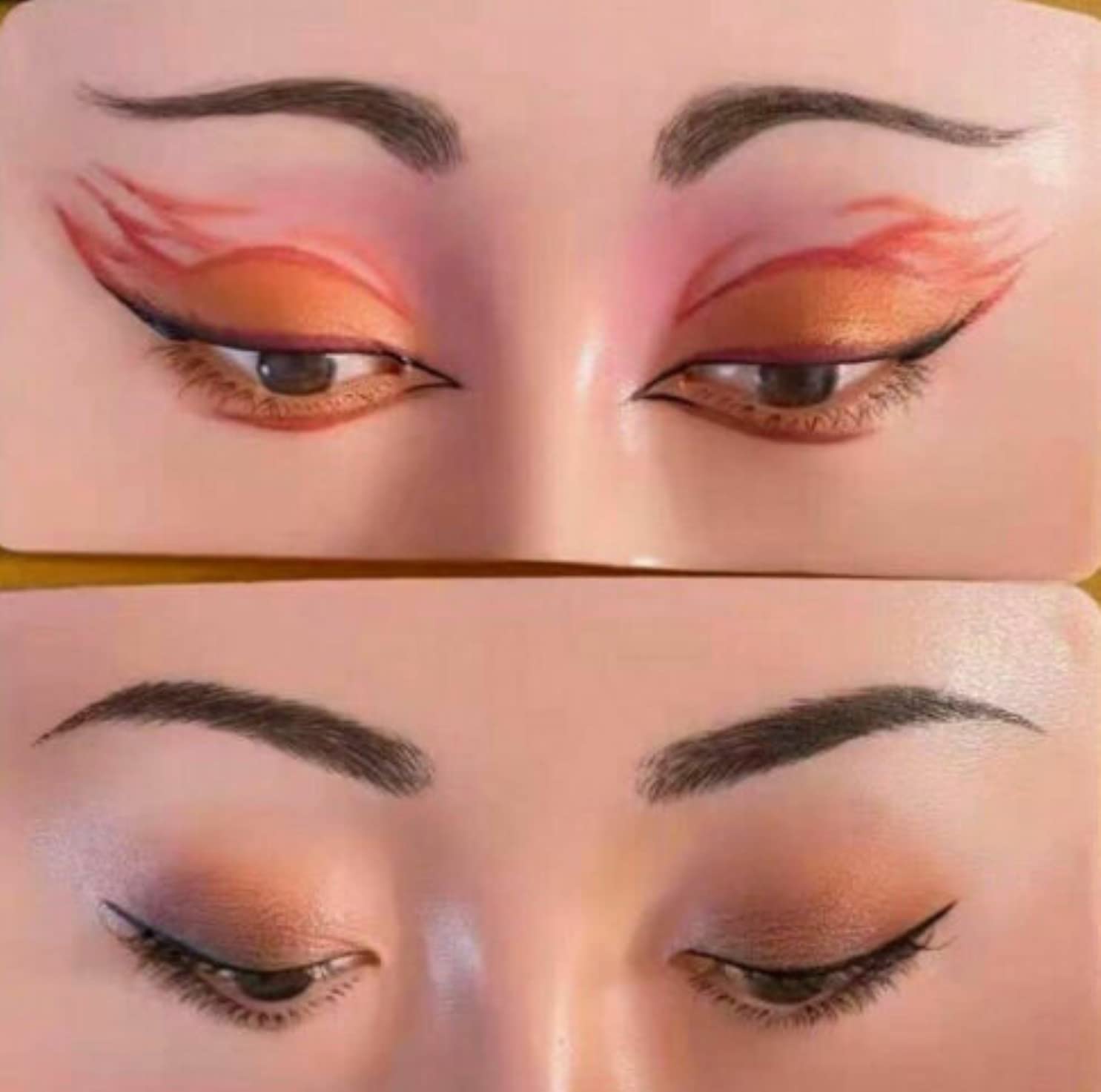 Elecsera Practice Face Board, face dummy for makeup practice, for Makeup Practice 3 g (Skin)