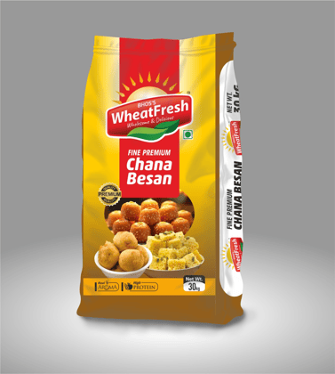 WheatFresh Fine Premium Chana Besan | Yellow | 30kg | High Protein, Real Aroma | Cooking & Baking