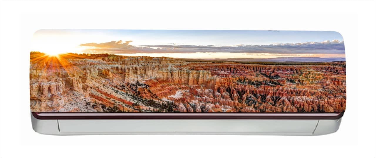 DreamKraft Beautiful Nature View AC Sticker (Multicolor PVC Vinyl, 30cm X 91cm)