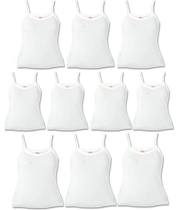 HAP Pack of 10 Girls Cotton ( White )