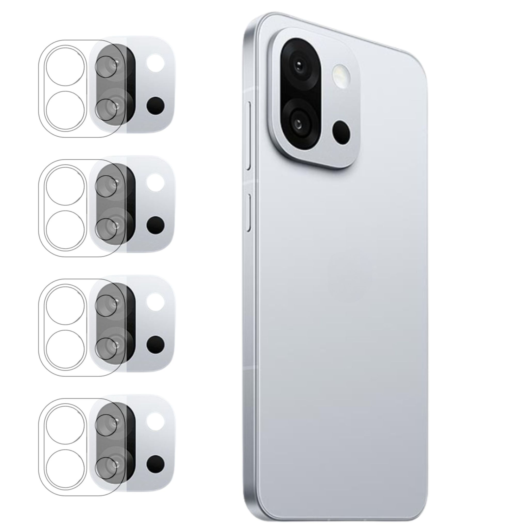 ISAAK Back Camera Lens Protector compatible for OnePlus 13s (Pack of 4)