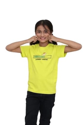 KUCHU Unisex T-Shirt | Cuteness Loading Print | 10–11 Years | Cotton Modal Fabric | Soft Feel | Breathable | Digitally Printed | Vibrant Colour Yellow KUCHU Unisex T-Shirt | Cuteness Loading Print | 10–11 Years | Cotton Modal Fabric | Soft Feel | Breathable | Digitally Printed | Vibrant Colour Yellow