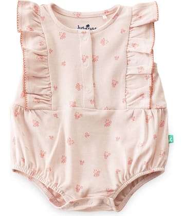 Juscubs Pack of 1 Baby Girls Cotton Bodysuit ( Light Pink )