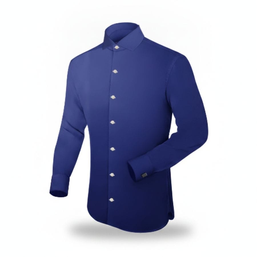 Men's Solid Blue Formal Shirt