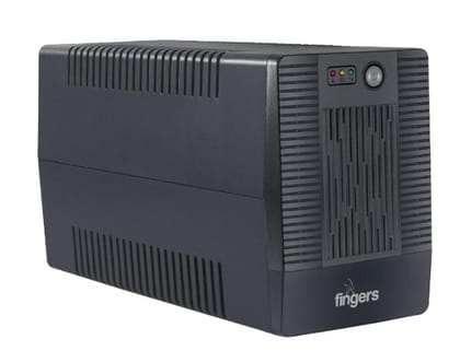 FINGERS Fast-Recharge UPS FR-1097-4S (1000VA / 600W Line-Interactive UPS, 33% Faster Recharge, Extended Battery Backup, AVR Voltage Stabilization, Generator & Inverter Compatible)