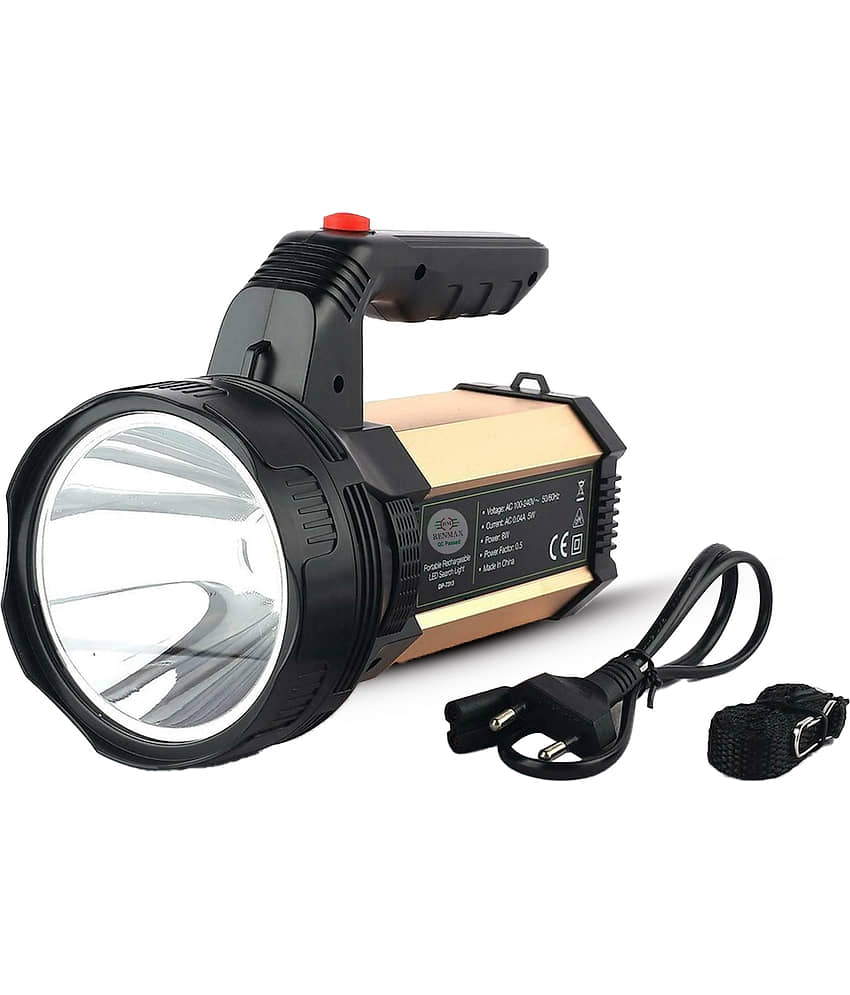 RENMAX - 8W Rechargeable Flashlight Torch ( Pack of 1 )