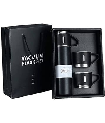 Saykhus Steel Vacuum Flask Black Steel Flask ( 500 ml )