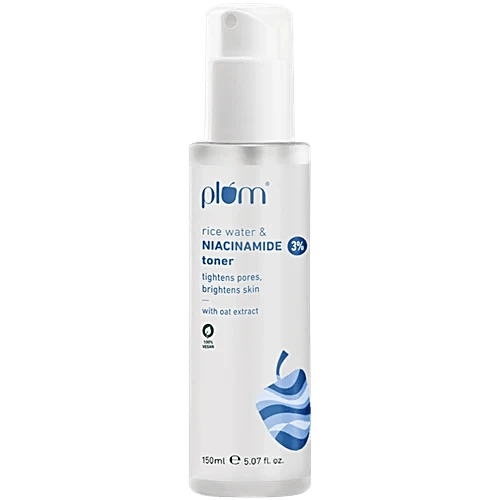 Plum 3% Niacinamide Face Toner with Rice Water
