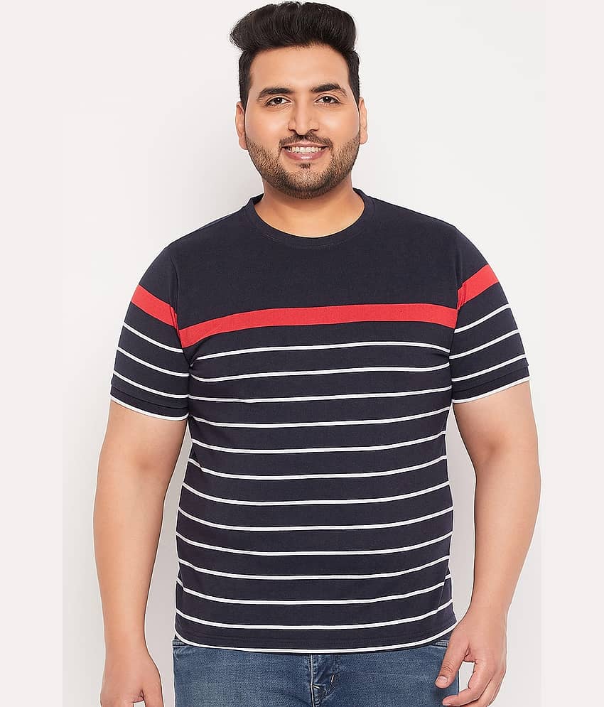 AUSTIVO Pack of 1 Cotton Blend Regular Fit Men's T-Shirt ( Multicolor )