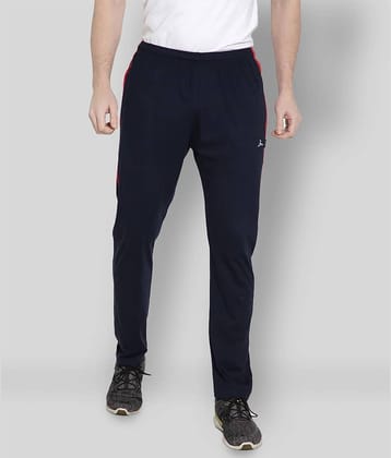 Zeffit - Navy Blue Cotton Blend Men's Sports Trackpants ( Pack of 1 )