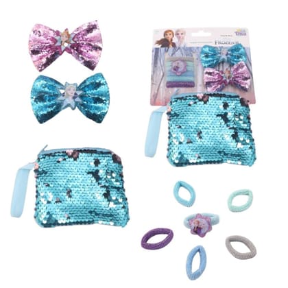Li'l Diva Disney Frozen II Sequin Hair Accessories For Baby Girls Kids 3 Years and Above