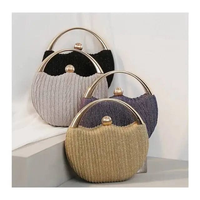 Designer Luxury Full Dress Ruched Evening Clutches Chains Shoulder Hand Bag Ladies Unique Handbags Clutch Bags