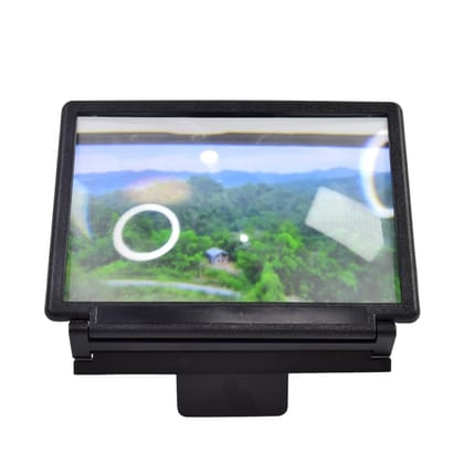 DHRUVINSRI 3D HD Mobile Screen Magnifier – 12-Inch Enlarged Display with Adjustable Stand