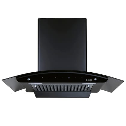 Elica 90cm 1350 m3/hr Filterless Autoclean Kitchen Chimney with 10 Years Motor & 5 Years Comprehensive Warranty | FL 900 SLIM HAC MS NERO | Black | Touch Control with Motion Sensor Control Elica 90cm 1350 m3/hr Filterless Autoclean Kitchen Chimney with 1
