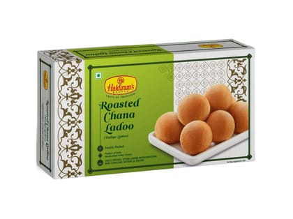 Haldiram's Roasted Chana Ladoo Packed Sweets - 250 Gm - Pack of 2