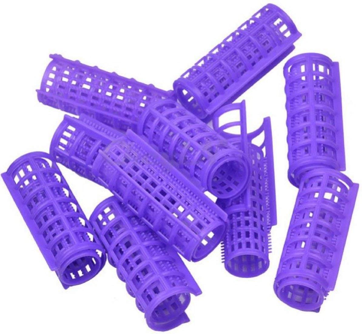 Glamezone Plastic Hairdressing Roller Curlers Clips for Girls