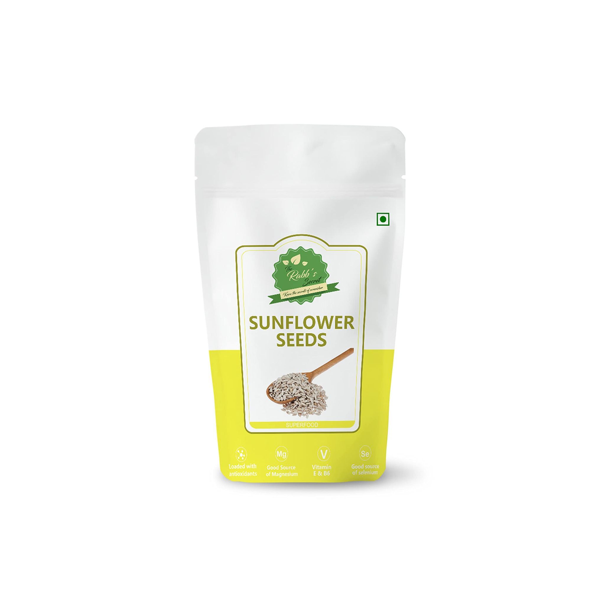The Rabb's Secret - Raw Sunflower Seeds 200gm for eating - AAA Grade |Protein and Fiber Rich Superfood| (Sunflower seeds, 200gm)
