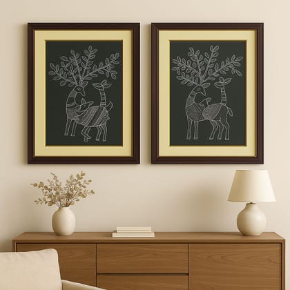 Echoes of Ash – Bastar Tribal Art (Pack of 2)