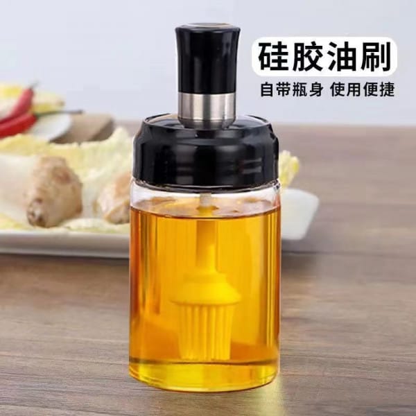 Wholesale Item - GLASS JAR WITH BRUSH FOR OIL - MOQ 37 Pieces