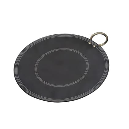 VISMAY'S Pure Iron Strong Riveted Handle Dosa Uttapam Kallu Tawa Tava Thawa -13 Inch