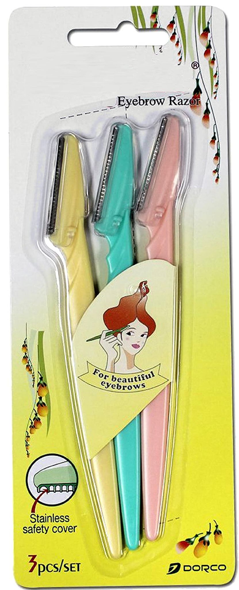 Elecsera Eyebrow Facial Hair Remover Razors - (Pack of 3)