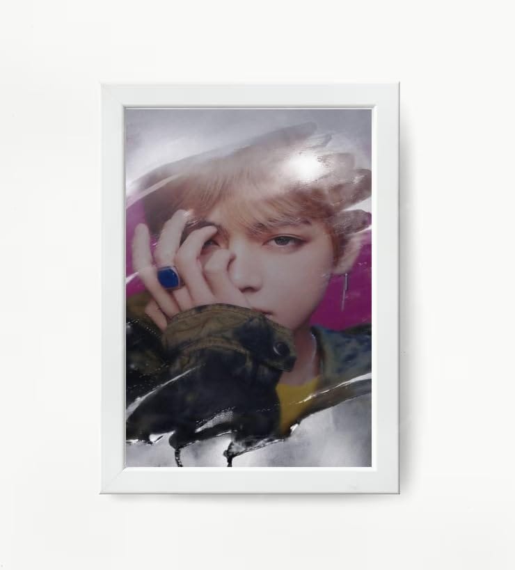 NOKKES Bts Army Bangtan Boy V suga J-Hope Jungkook Jin Jimin Rm 5X7 Inch Size Photo Frame Photo Home Office_EQW254