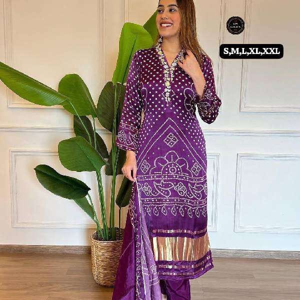 Diwali Special Fully Stitched Kurti Suit Set
