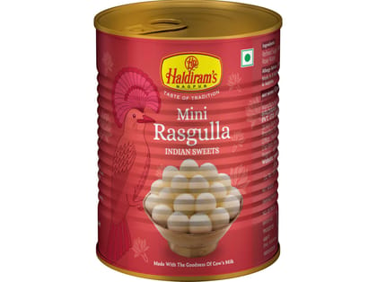 Haldiram's Mini Rasgulla Tin Sweets - 500 Gm