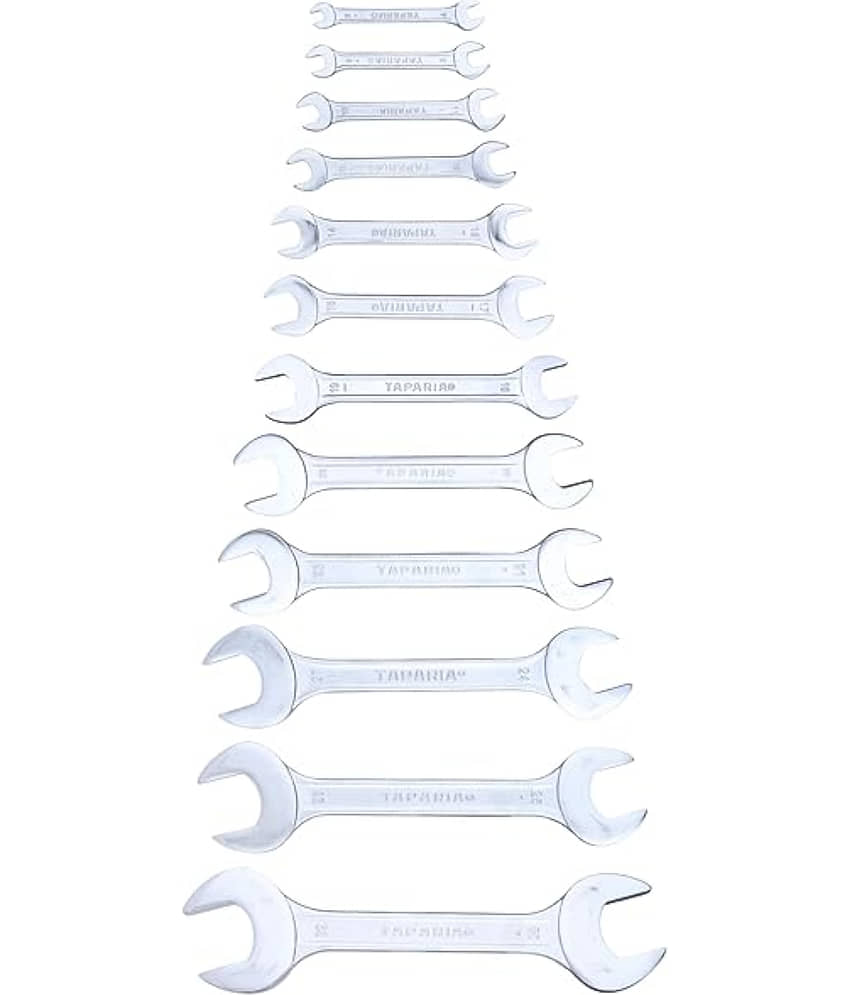 TAPARIA Double Ended Spanner 6x7 to 30x32 (6x7,8x9,10x11,12x13,14x15,16x17,18x19,20x22,24x17,30x32) set of 12 pcs (DEP 12)