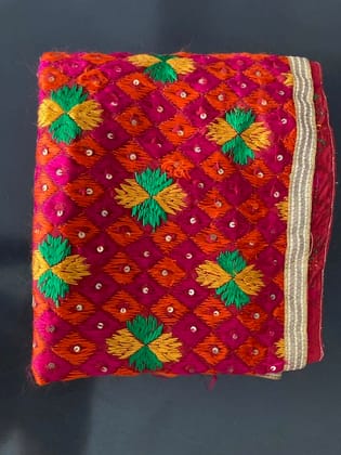 Traditional Phulkari Dupatta Traditional Phulkari Dupatta