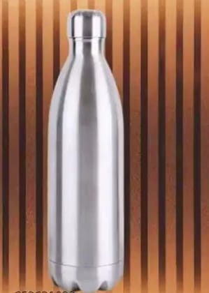 Stainless Steel Water Bottle 1 Litre | Double-Walled, Vacuum Insulated Flask | Hot & Cold for 24H